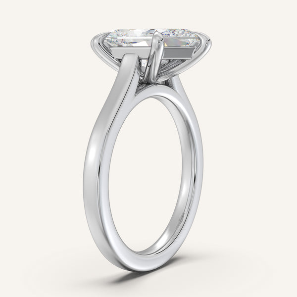 Dutch Marquise Cathedral Engagement Ring | Platinum