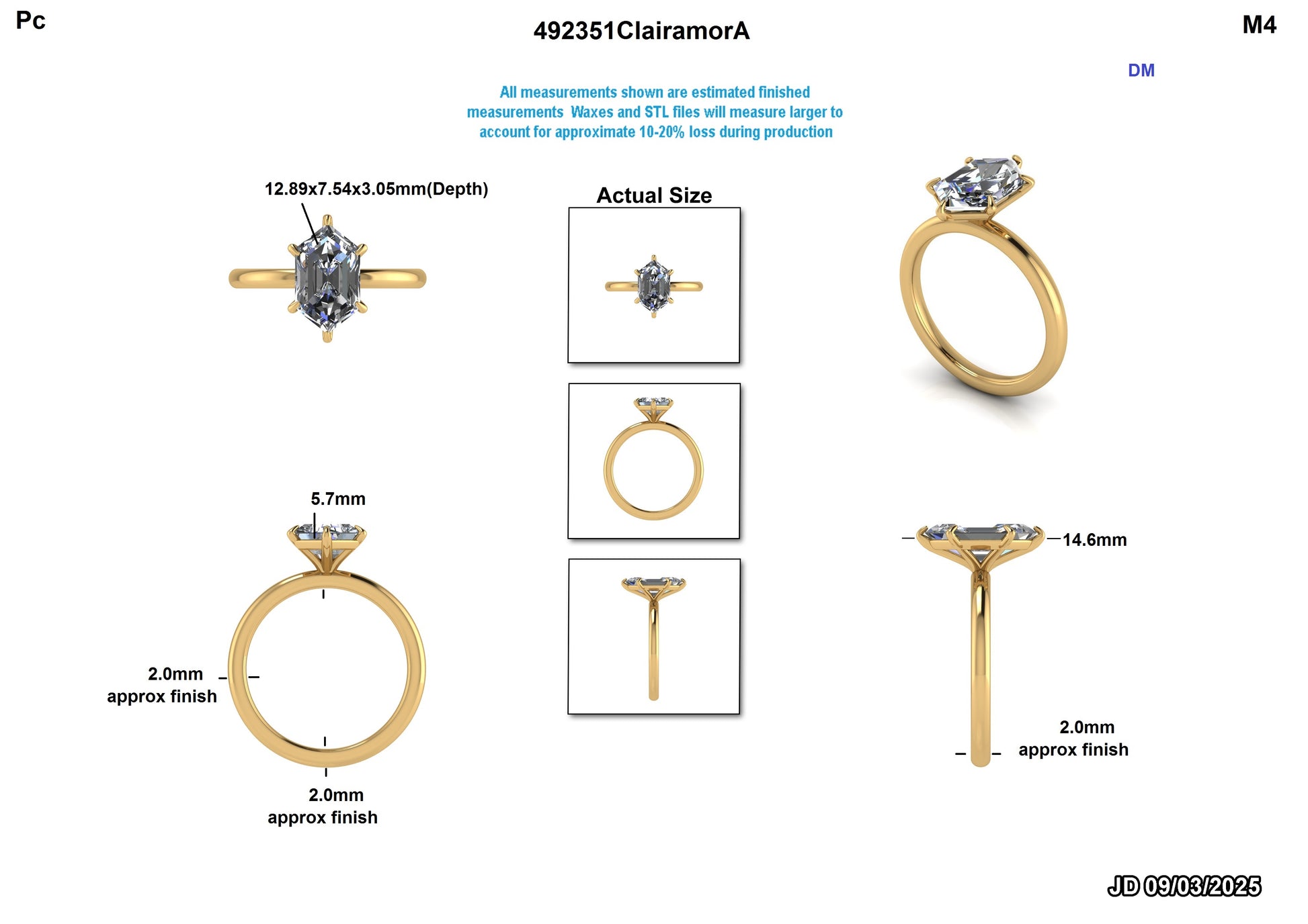 Antonio A Custom Engagement ring