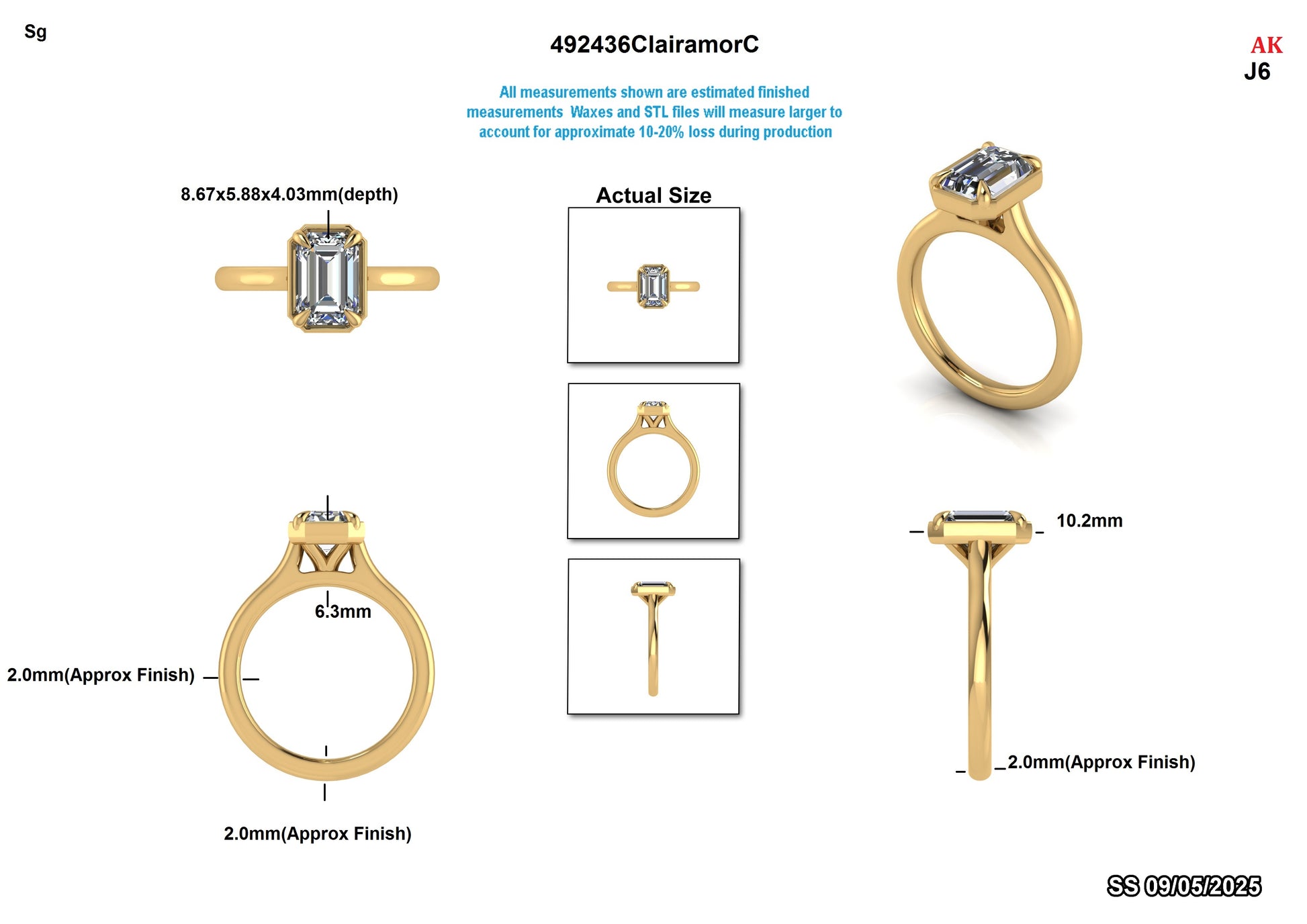 Haralambos L Custom Engagement Ring