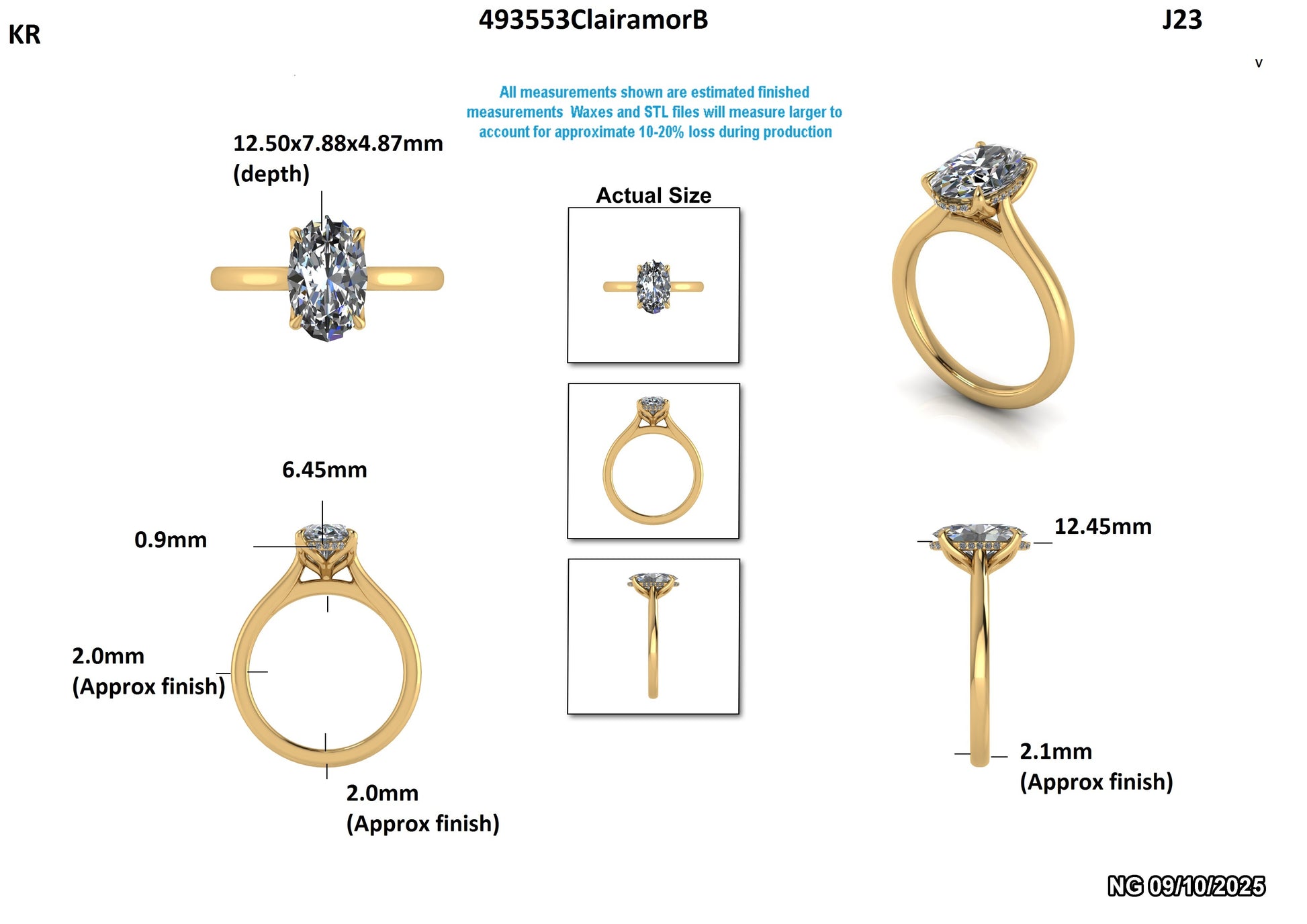 Siomara G. Custom Engagement Ring