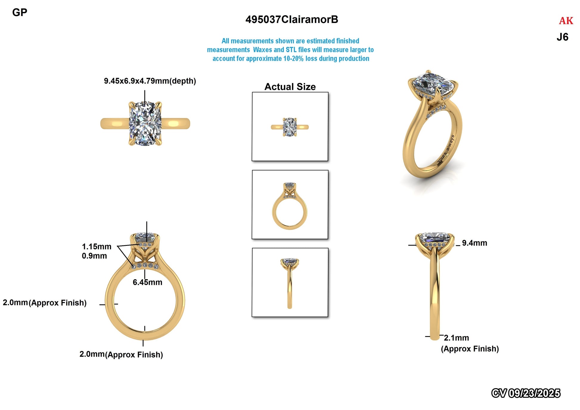 Aiko K. Custom Engagement Ring