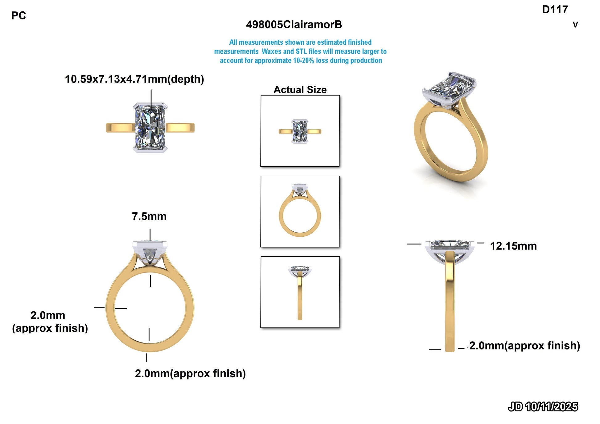 Bryan S Custom Engagement Ring Design