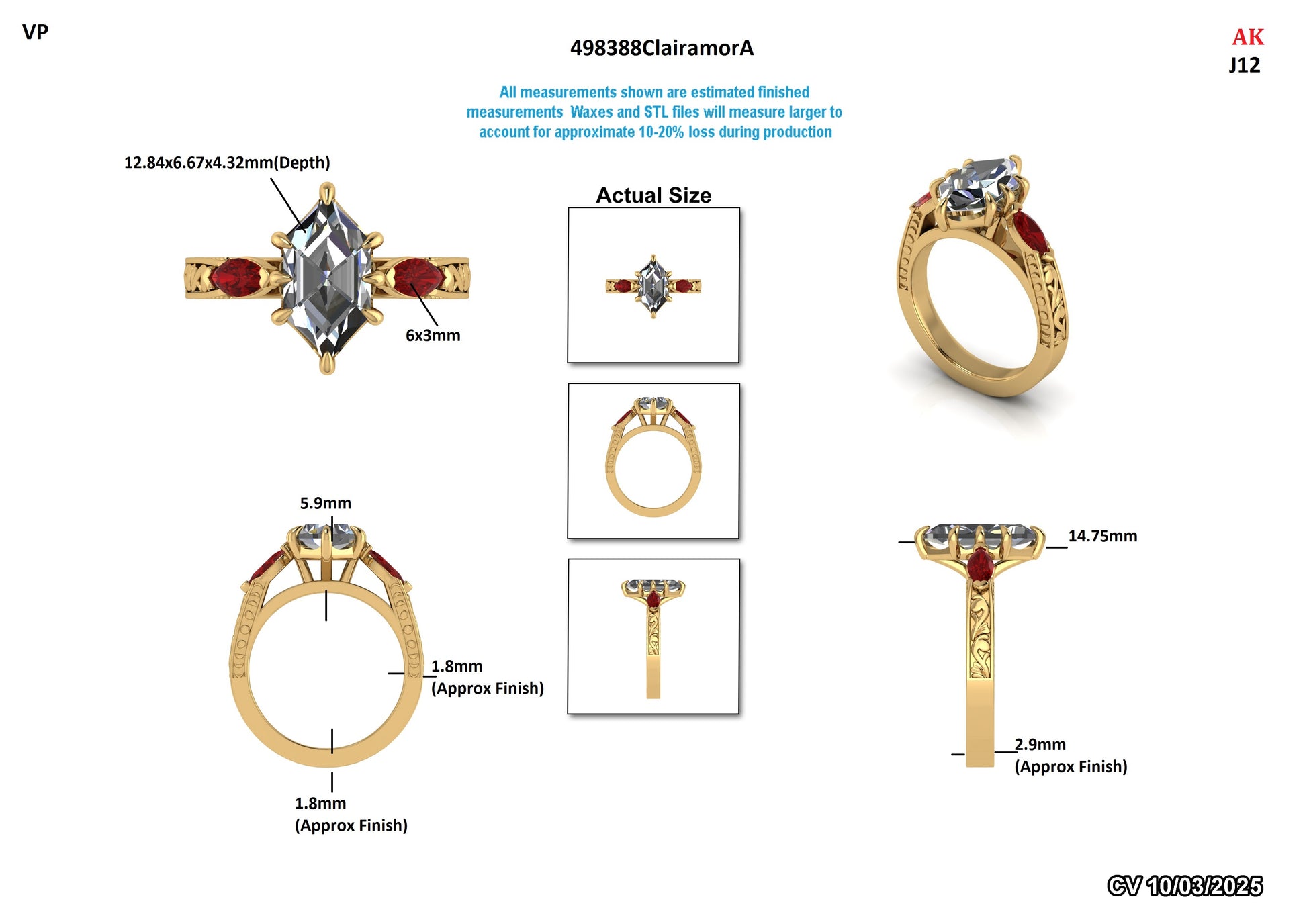 Karina R Custom Engagment Ring Design