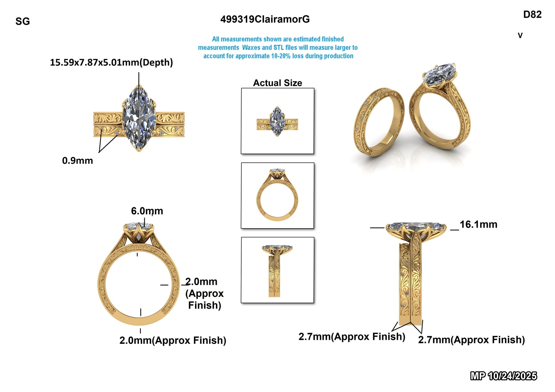 Edward A. Custom Wedding Set