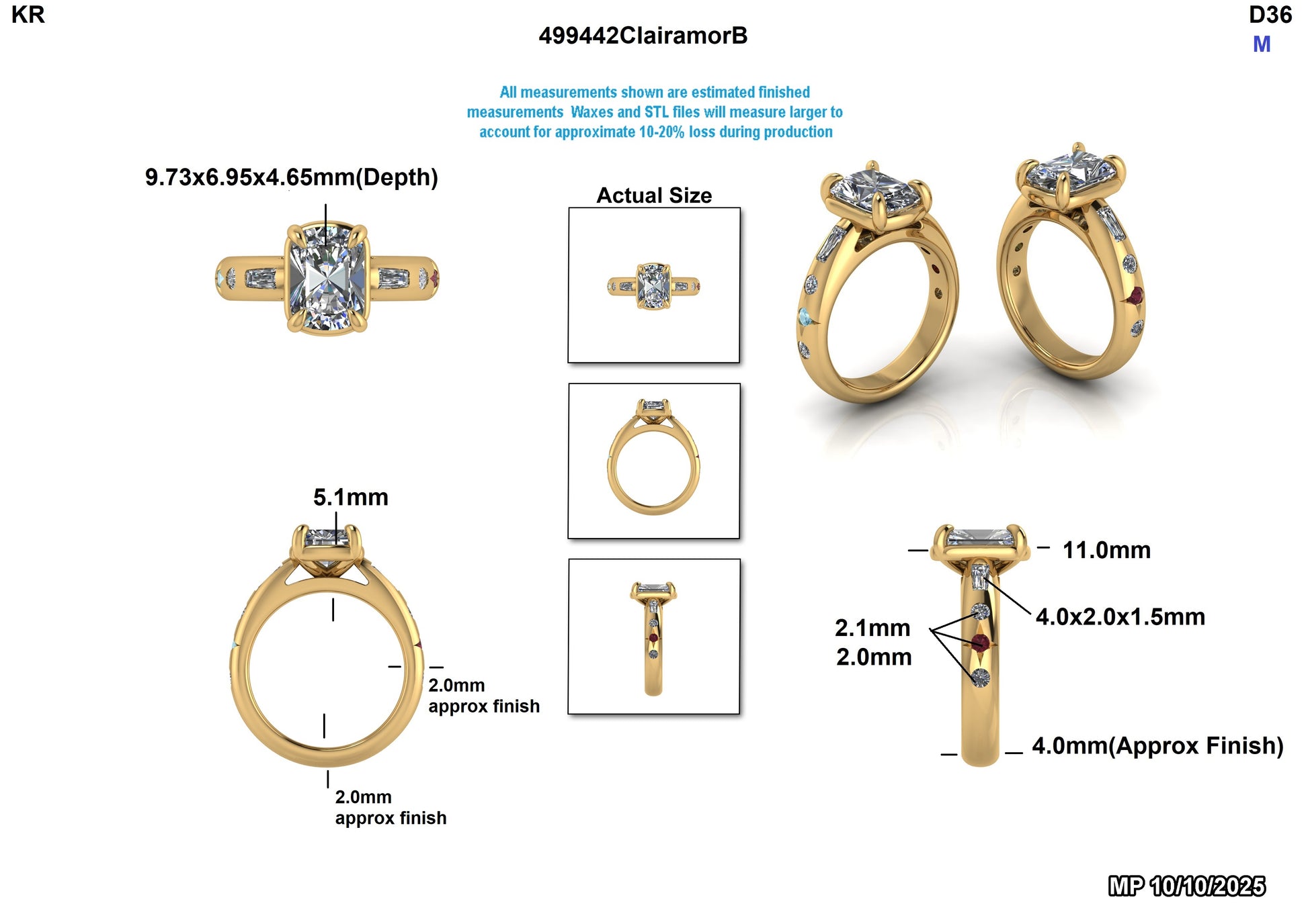 Lupita R Custom Engagment RIng Design