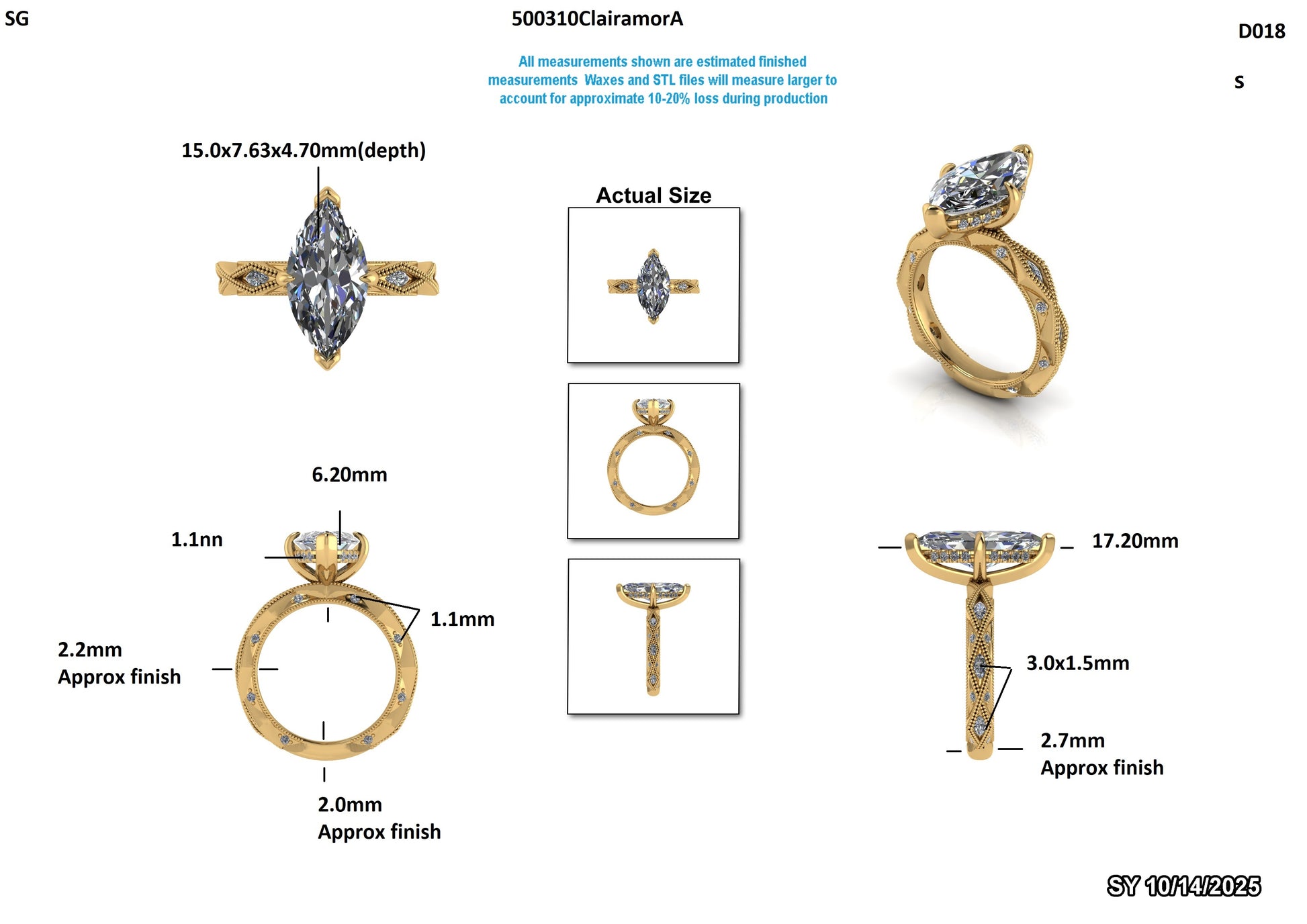 Wesley F Custom Engagement Ring Design