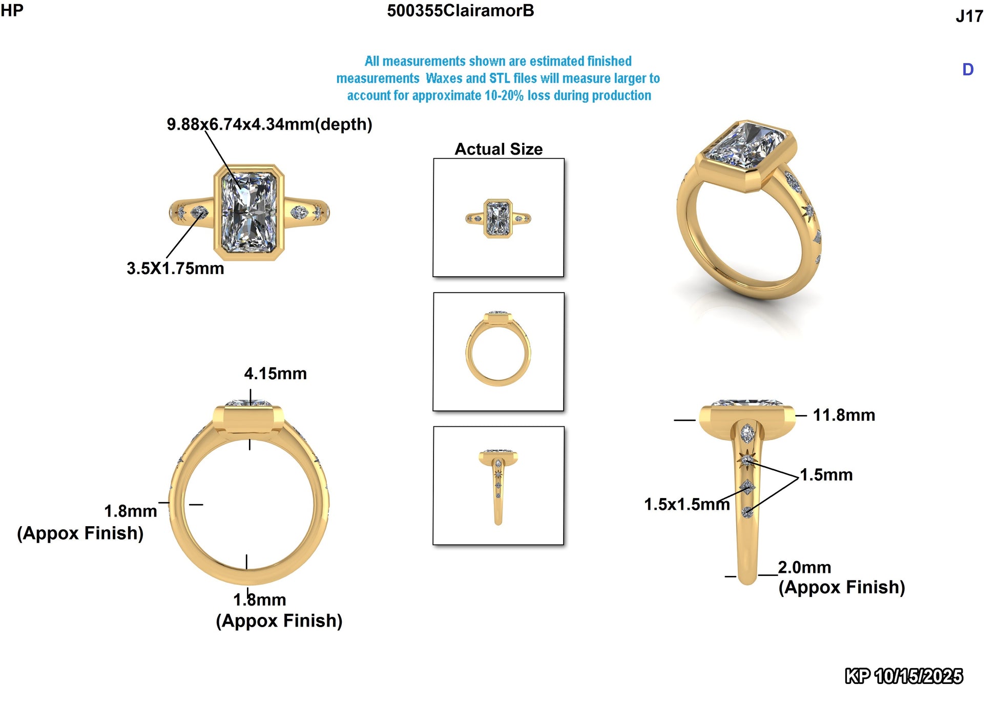 Jacob W Custom Ring