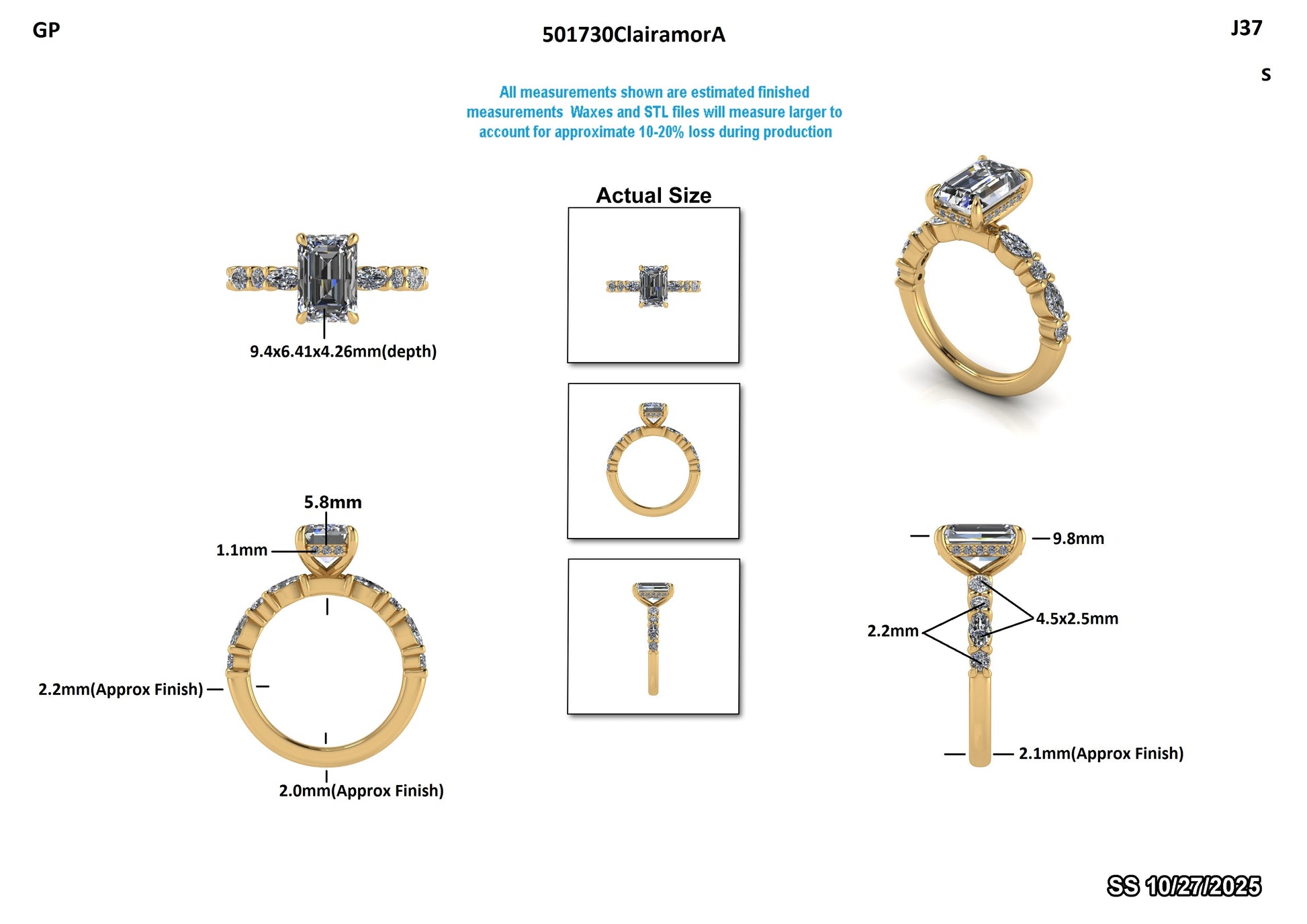 Vivian N Custom Engagement Ring