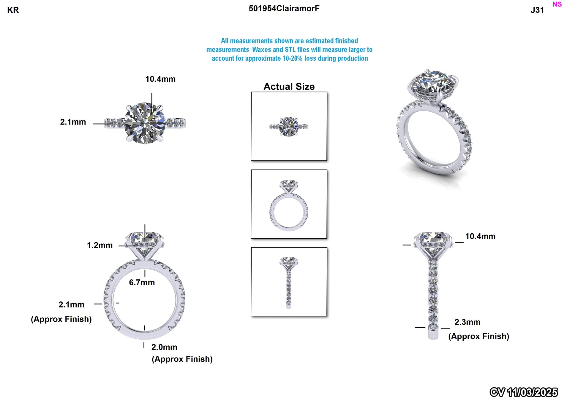 Ashley F. Custom Engagement Ring