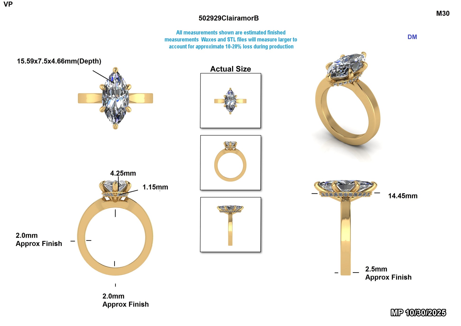 Izzy L. Custom Engagement Ring (1/2 balance)