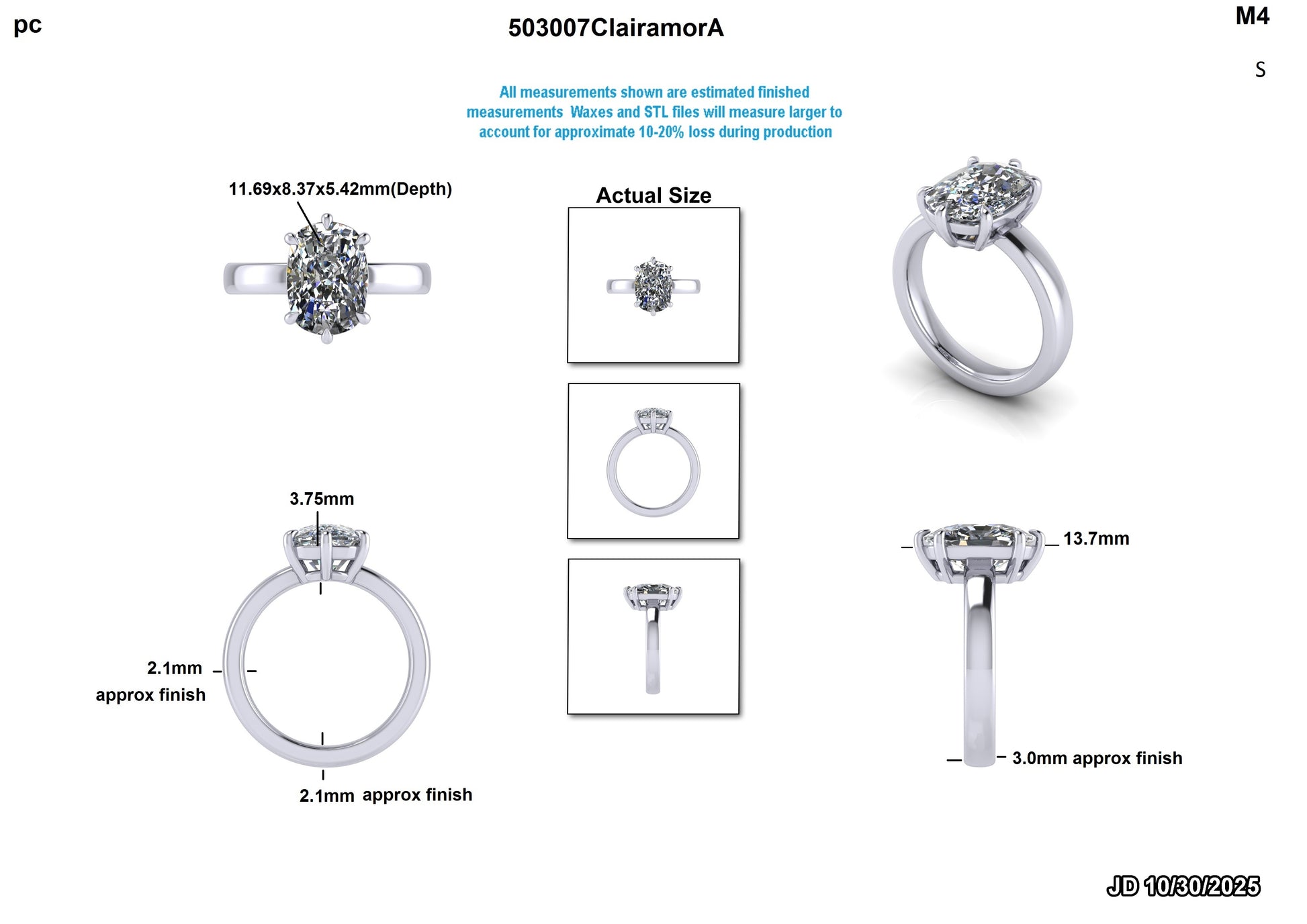 Ana A. Custom Engagement Ring