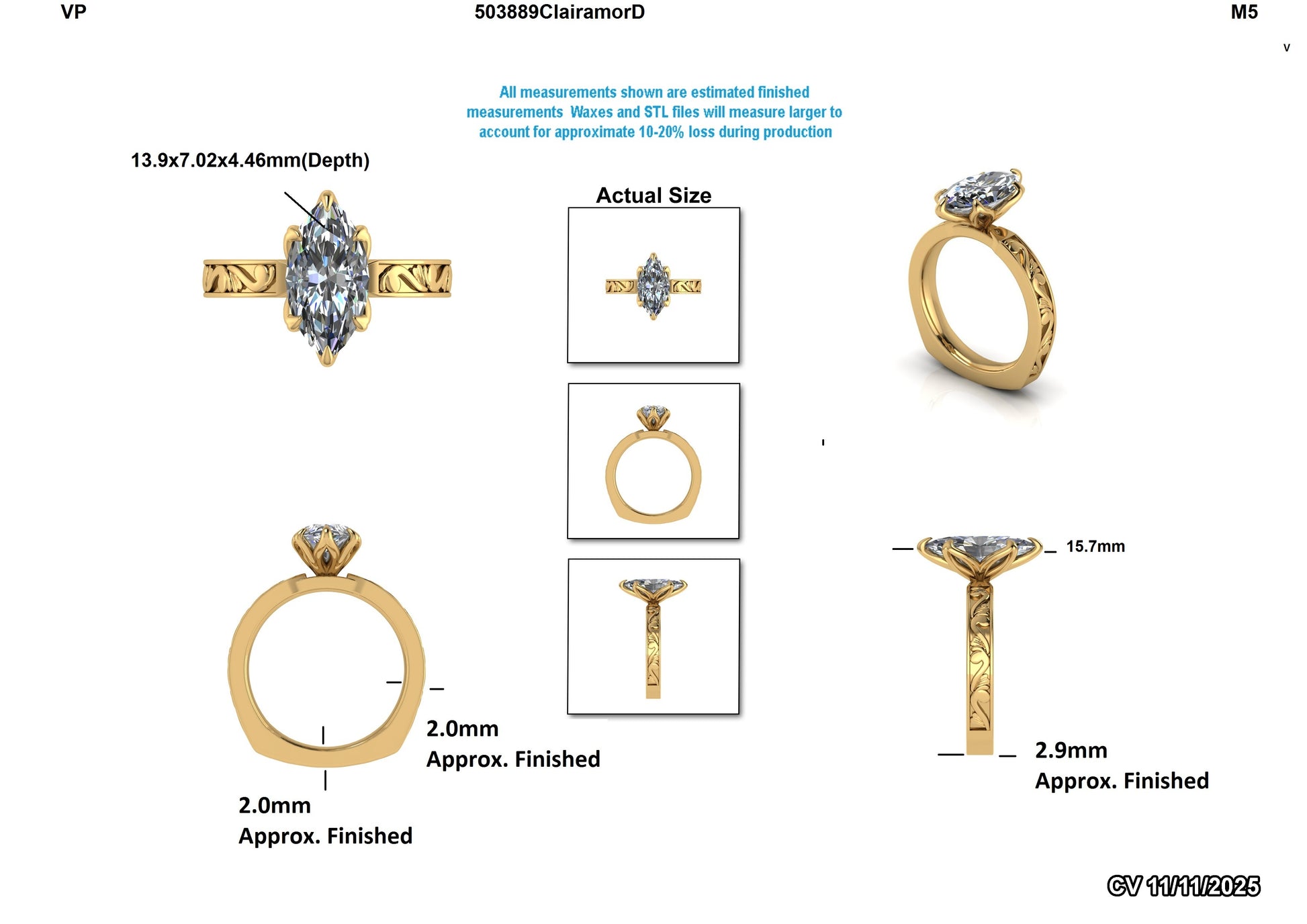 Leysa M Custom Engagement Ring