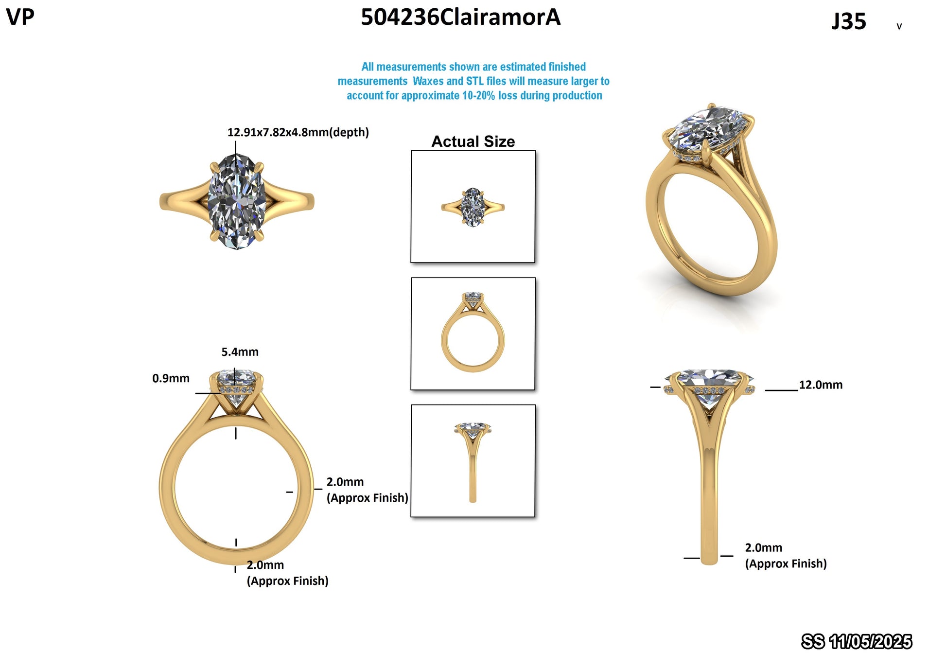 Verona W. Custom Engagement Ring