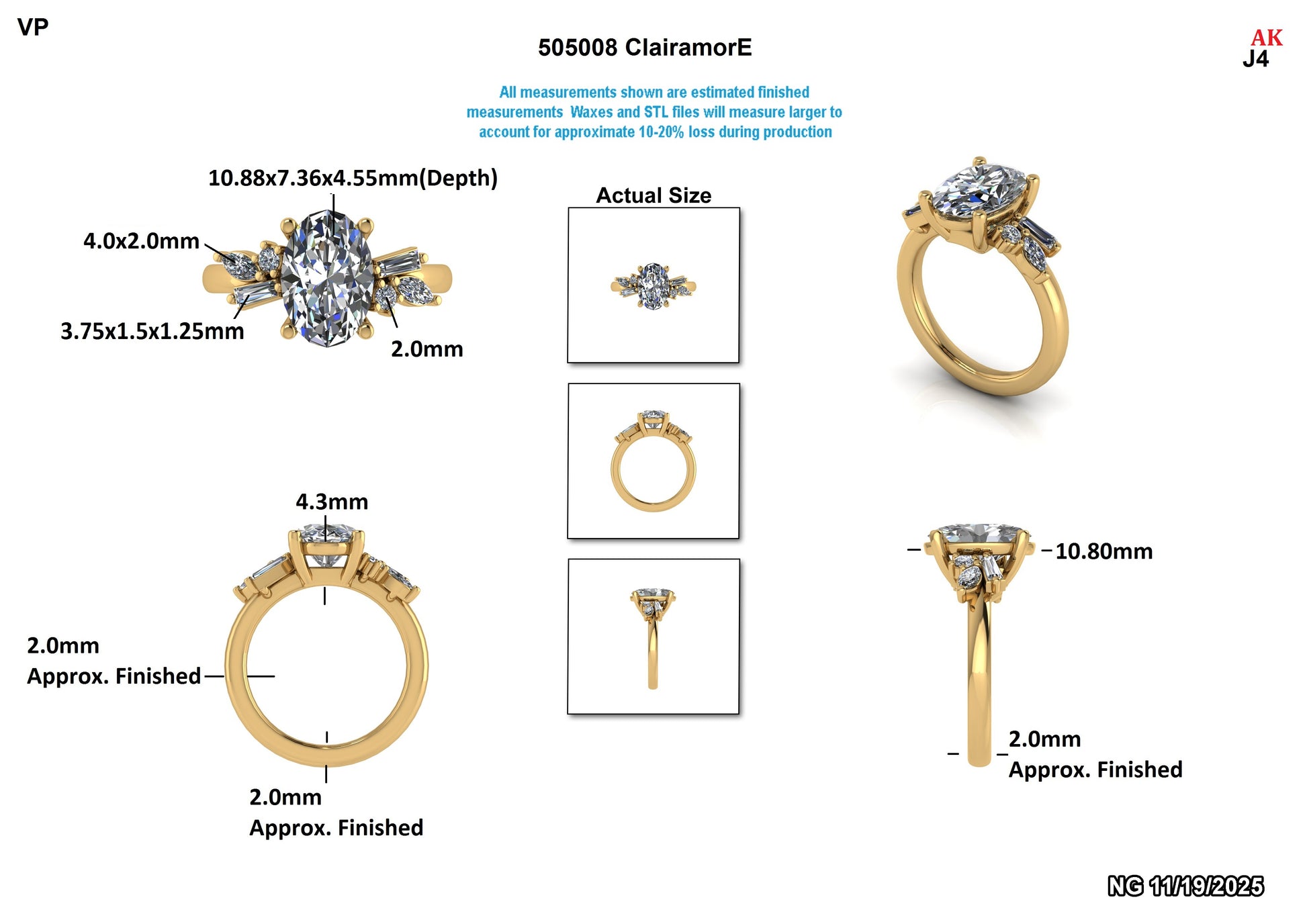 Trinity C Custom Engagment Ring