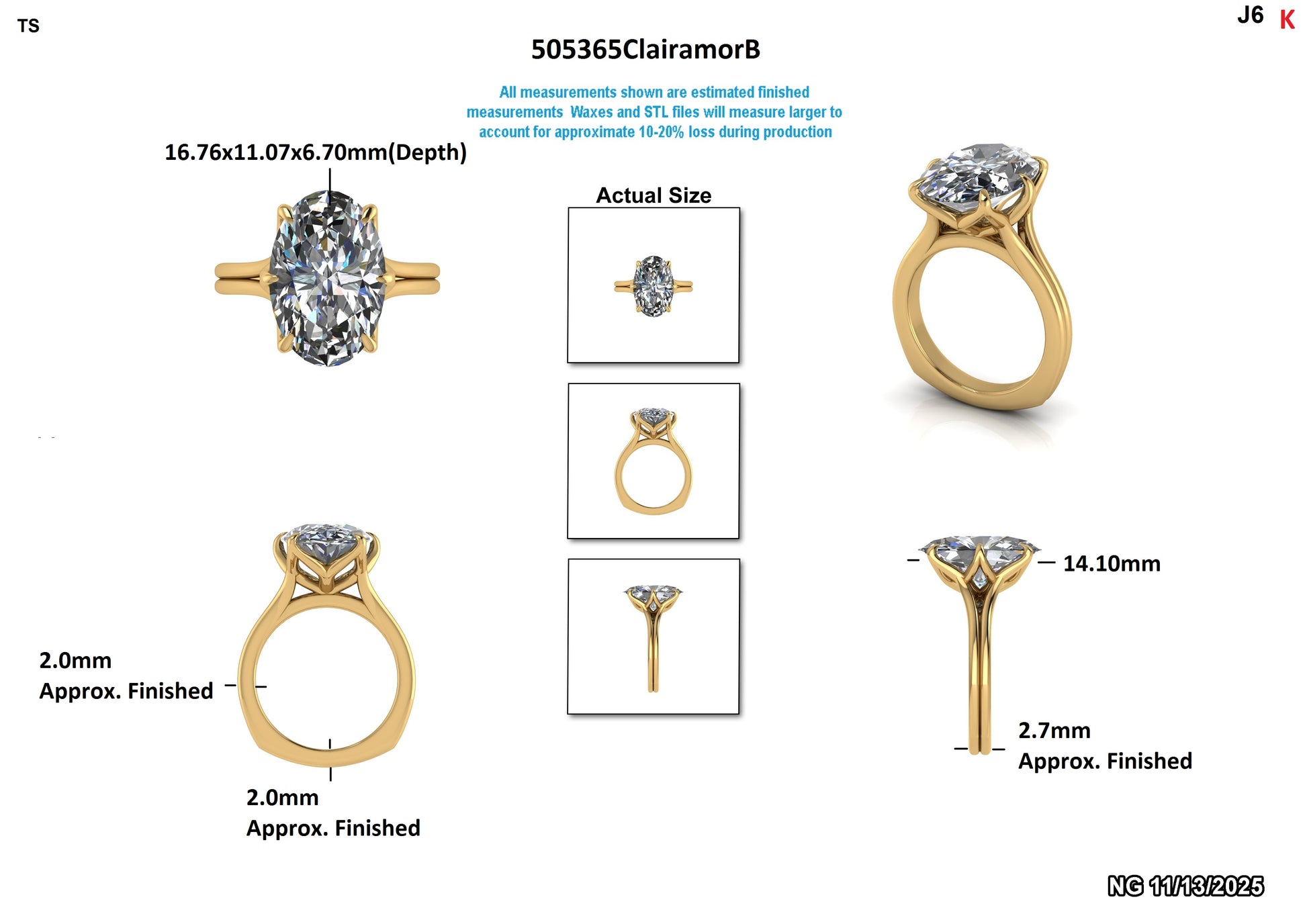 Conner W. Custom Engagement Ring #1