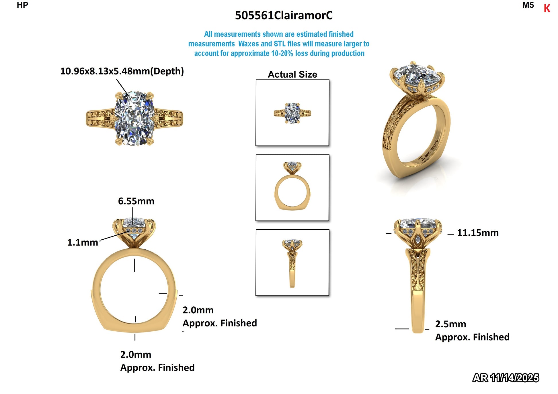 Hannah M Custom Engagement Ring