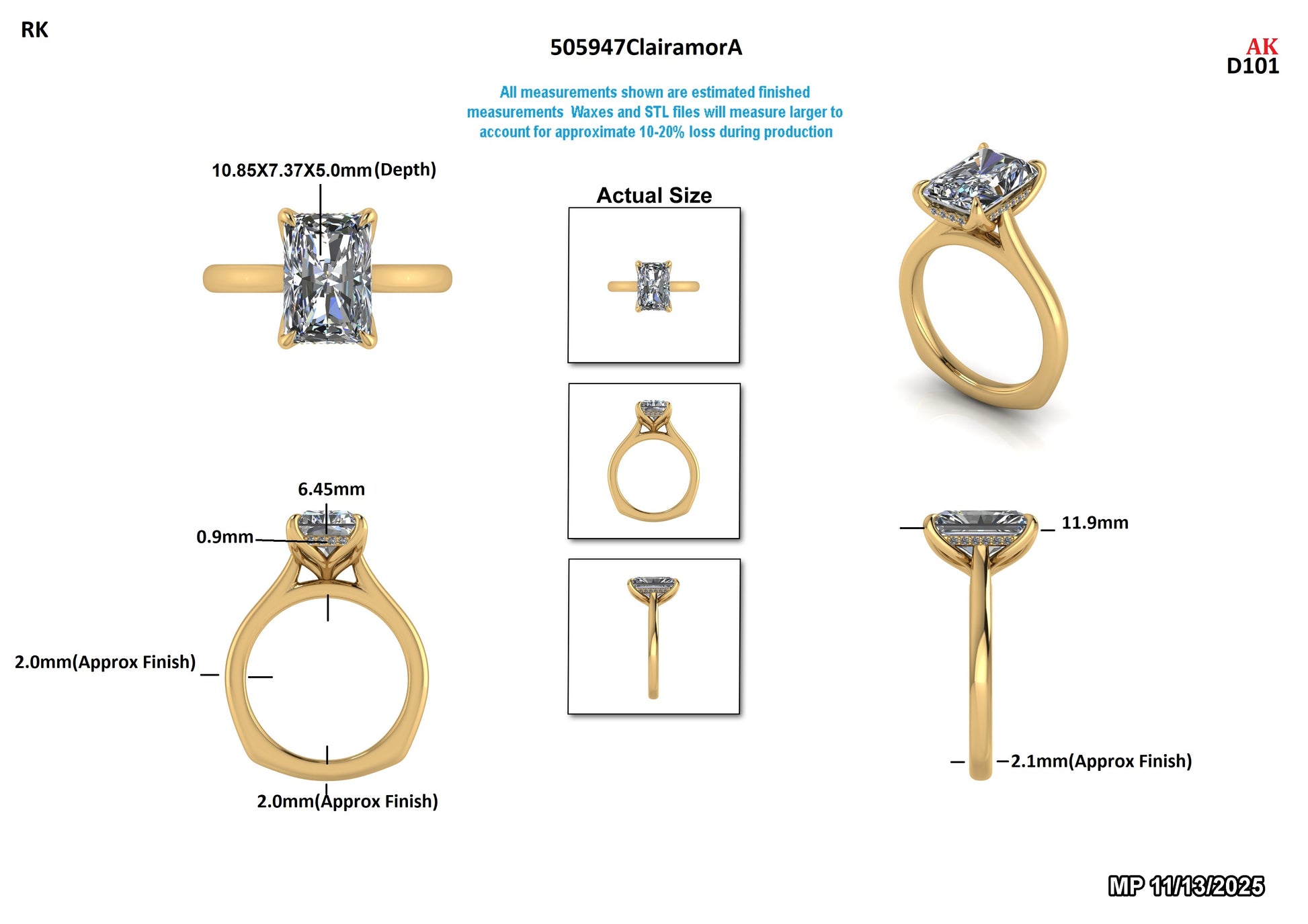 Eric G. Custom Engagement Ring