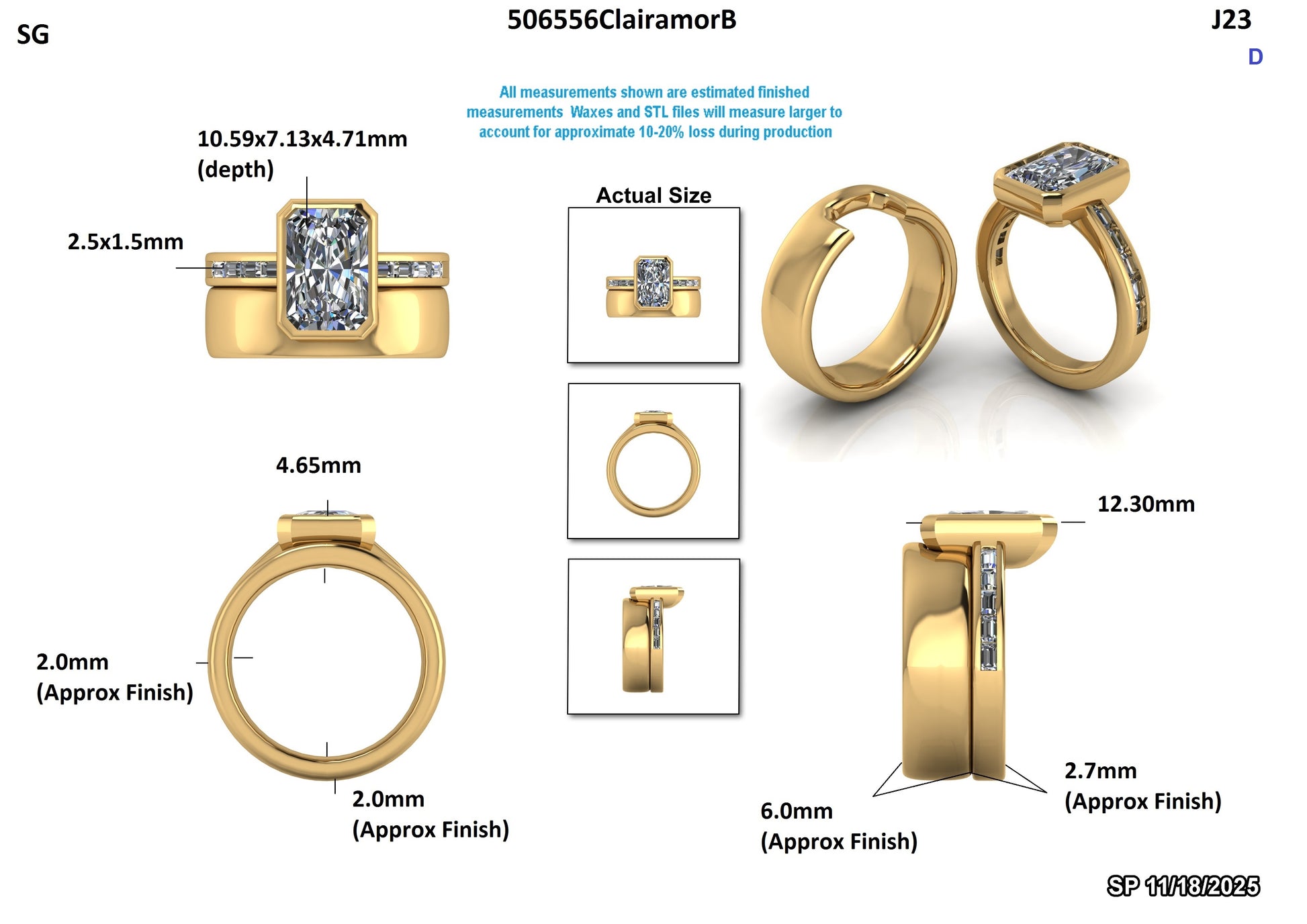 Jacob J. Custom Wedding Set