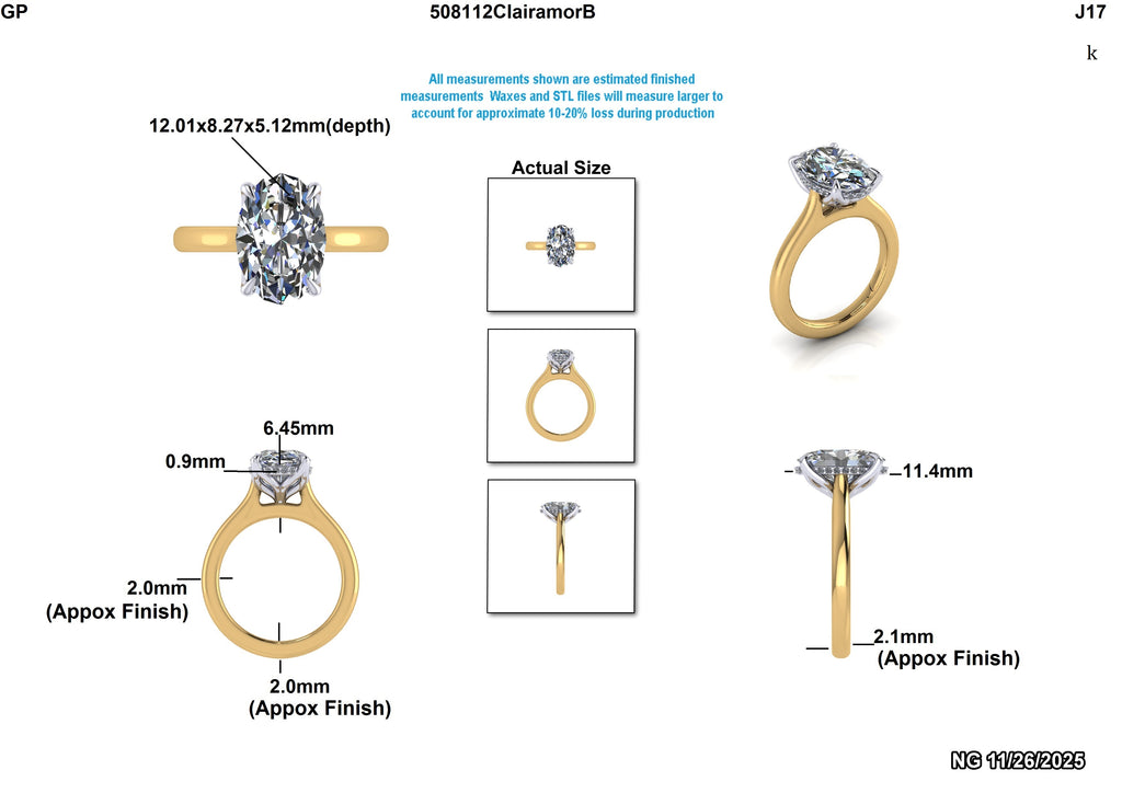 Ru H. Custom Engagement Ring & CLAIRAMOR