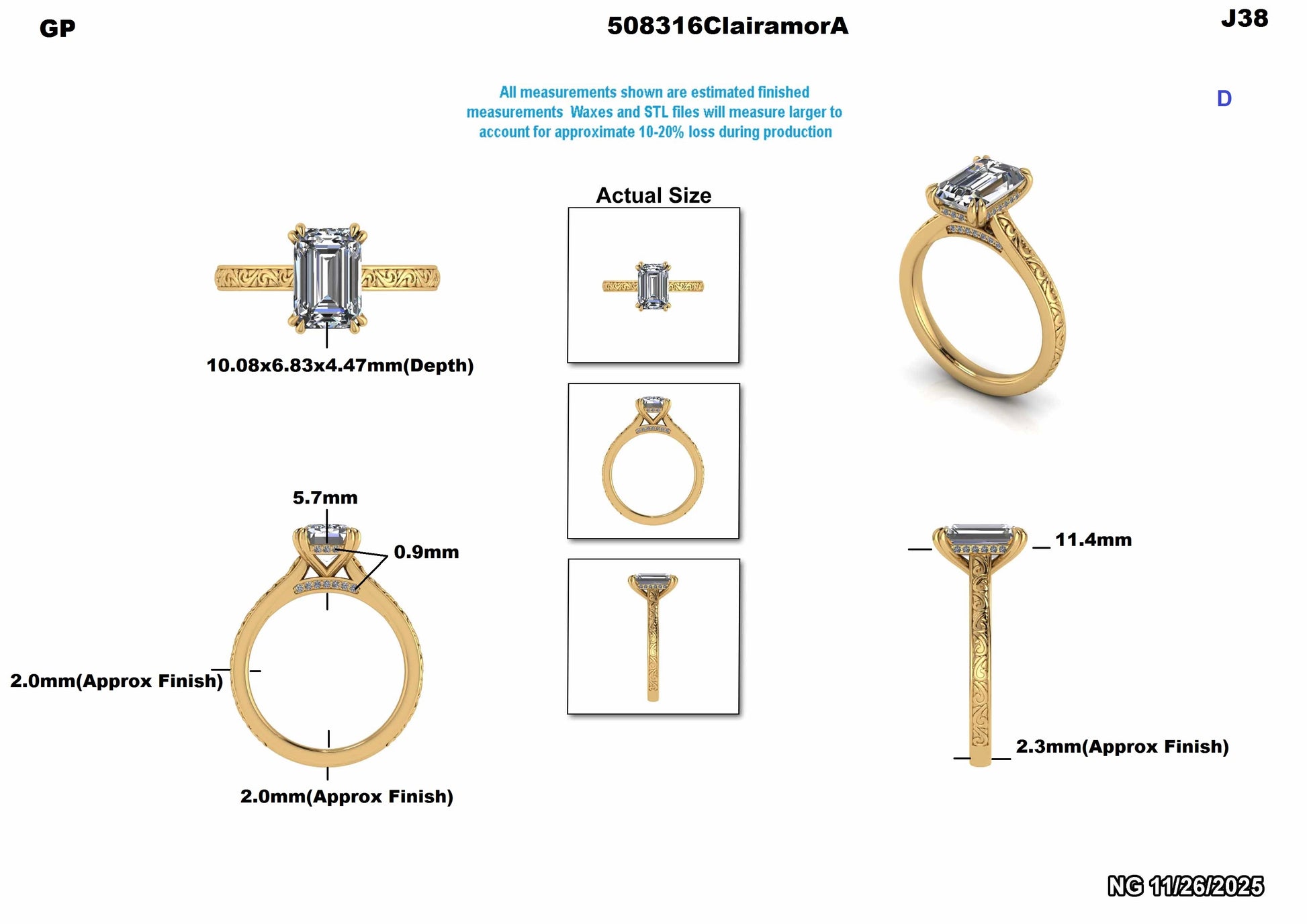 Diego F Custom Engagement Ring