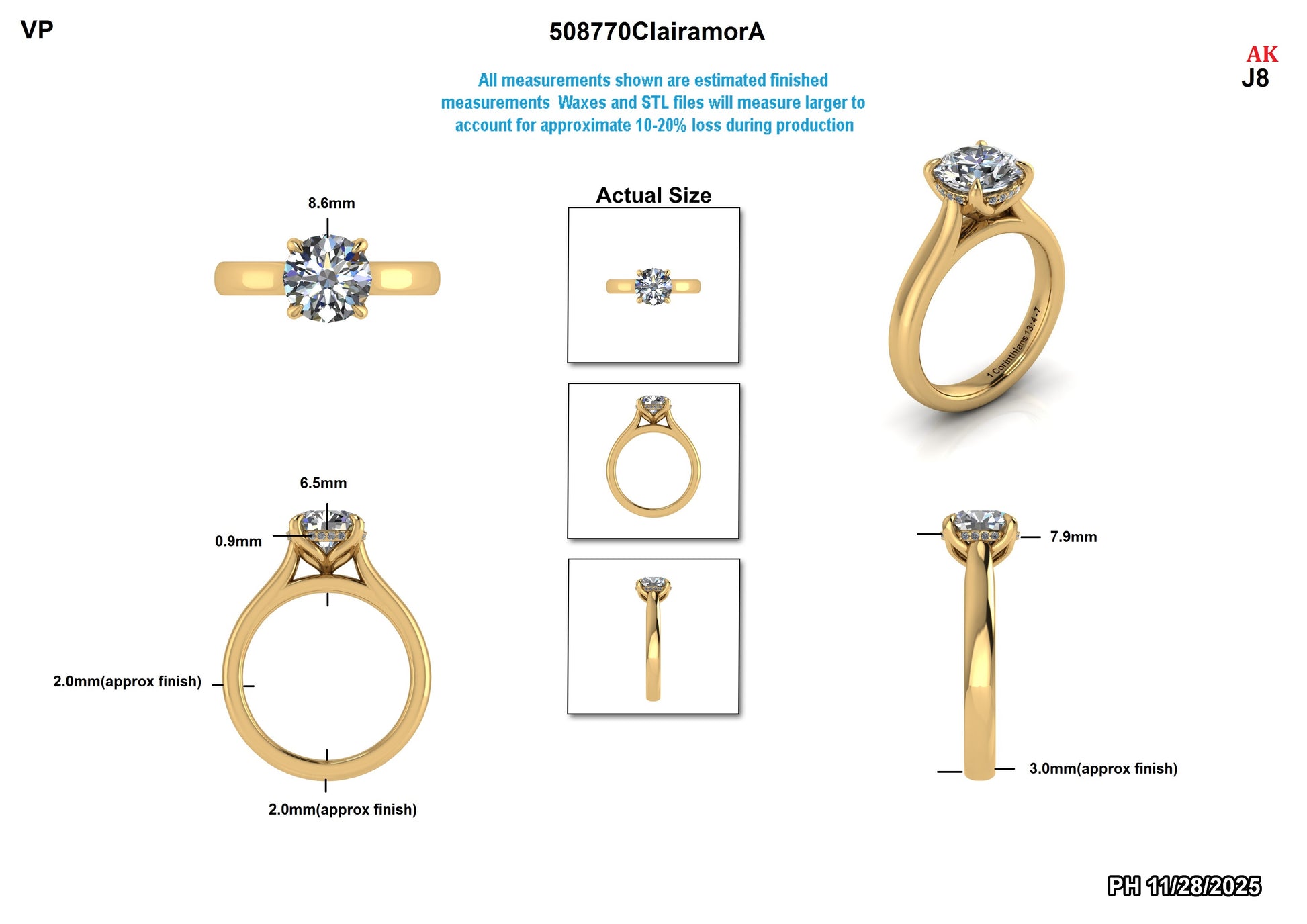 Josia Z. Custom Engagement Ring