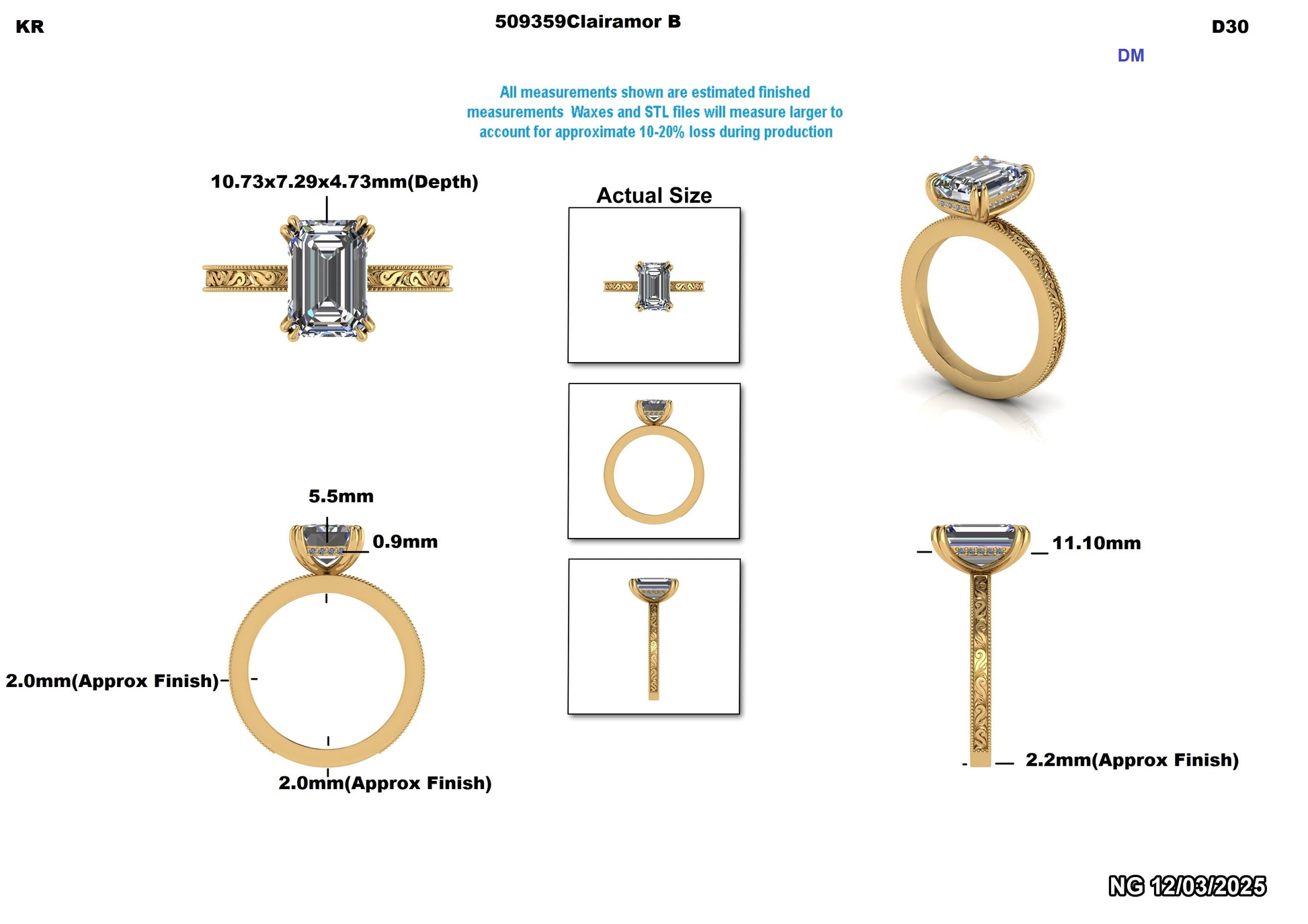 Riley B. Custom Engagement Ring