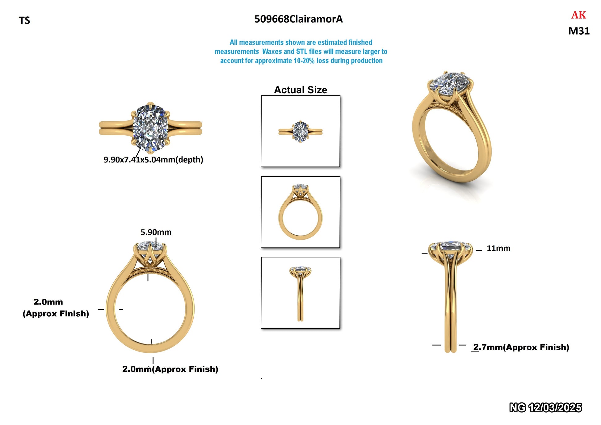Amara G. Custom Engagement Ring
