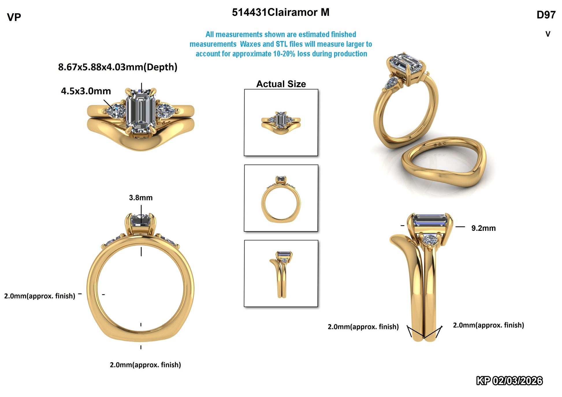 Cecilia O. Custom Wedding Set