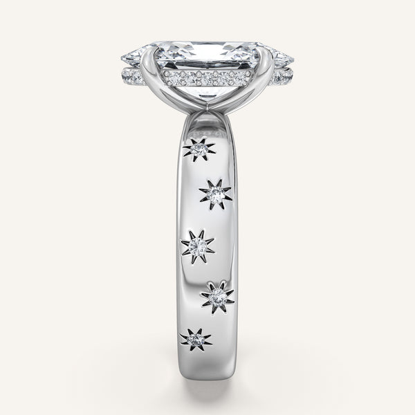 Moval Celestial Engagement Ring | Platinum