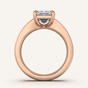 Image for Emerald Cut Art Deco Engagement Ring | 18k Rose Gold