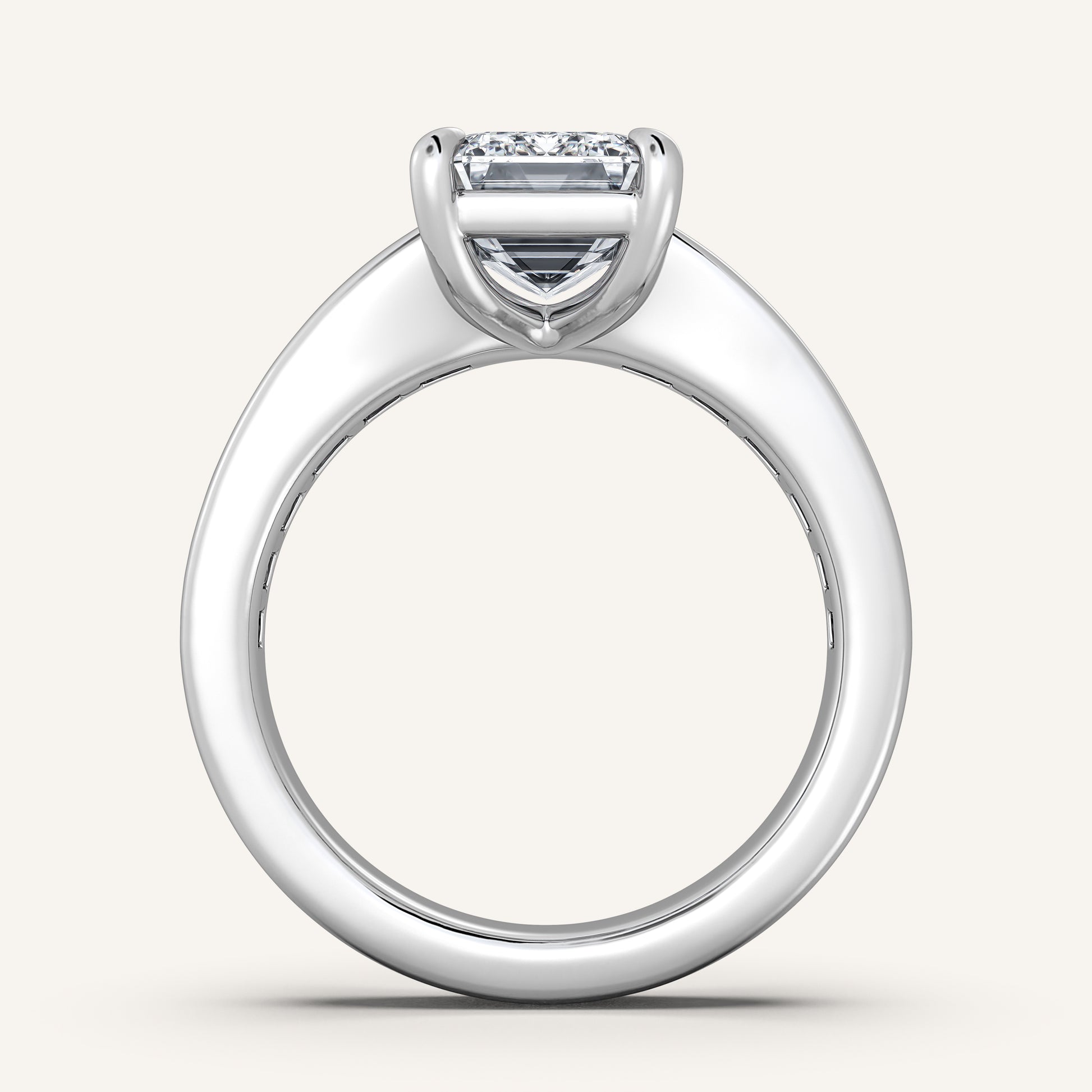 Image for Emerald Cut Art Deco Engagement Ring | Platinum