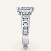Image for Emerald Cut Art Deco Engagement Ring | 18k White Gold