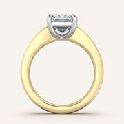 Image for Emerald Cut Art Deco Engagement Ring | 18k Two Tone