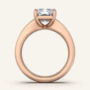 Image for Radiant Cut Art Deco Engagement Ring | 18k Rose Gold