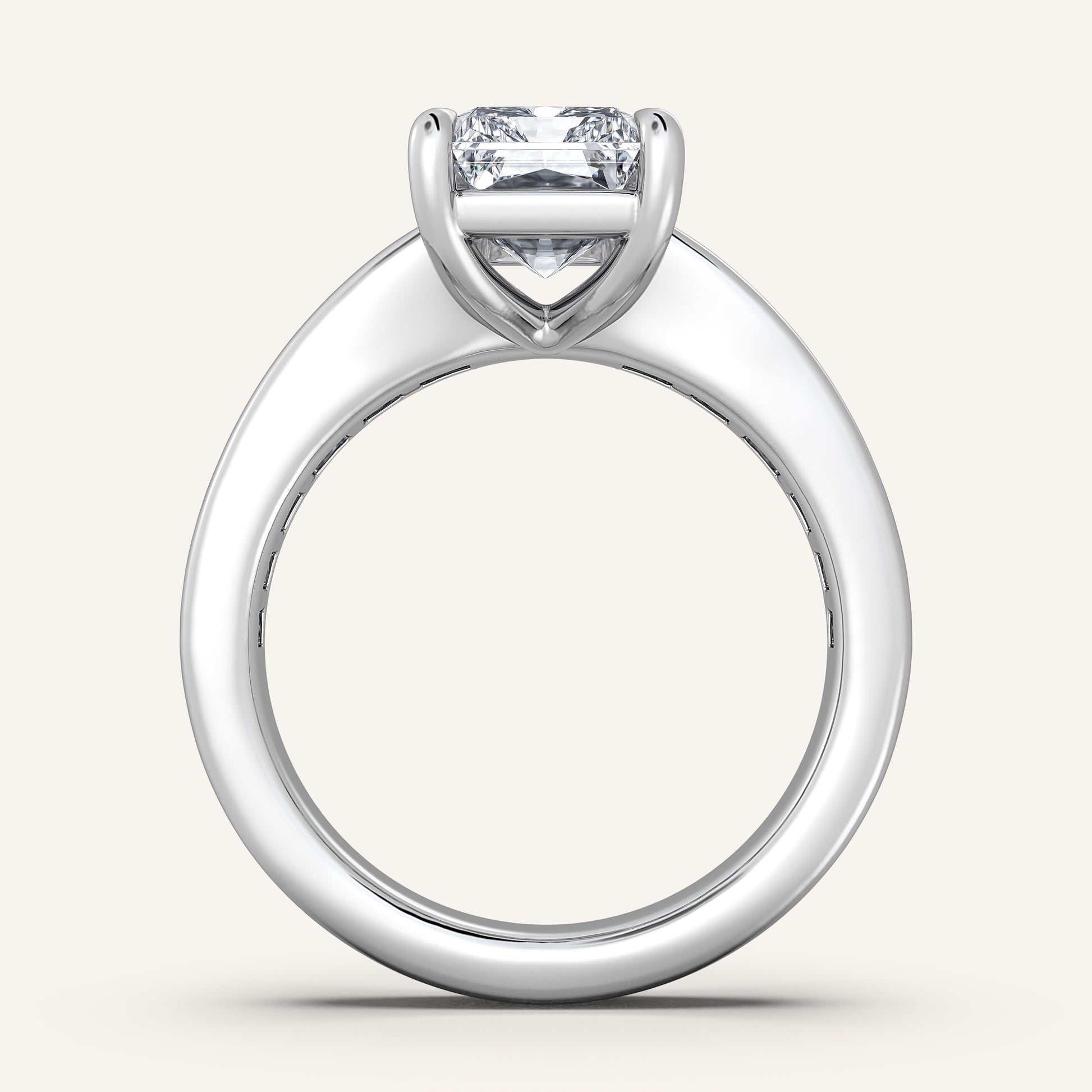 Image for Radiant Cut Art Deco Engagement Ring | Platinum