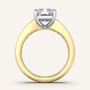 Image for Radiant Cut Art Deco Engagement Ring | 18k Two Tone