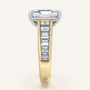 Image for Radiant Cut Art Deco Engagement Ring | 18k Two Tone