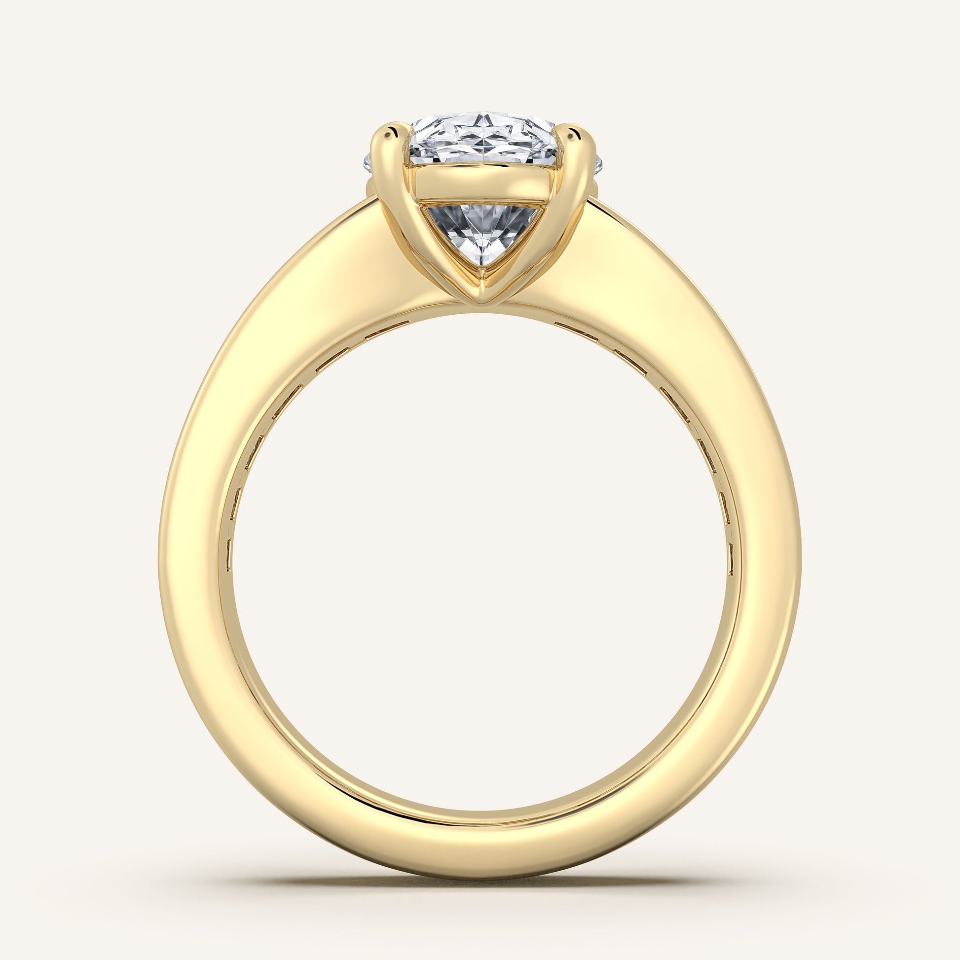 Image for Oval Art Deco Engagement Ring | 18k Yellow Gold