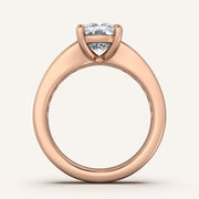 Image for Cushion Cut Art Deco Engagement Ring | 18k Rose Gold