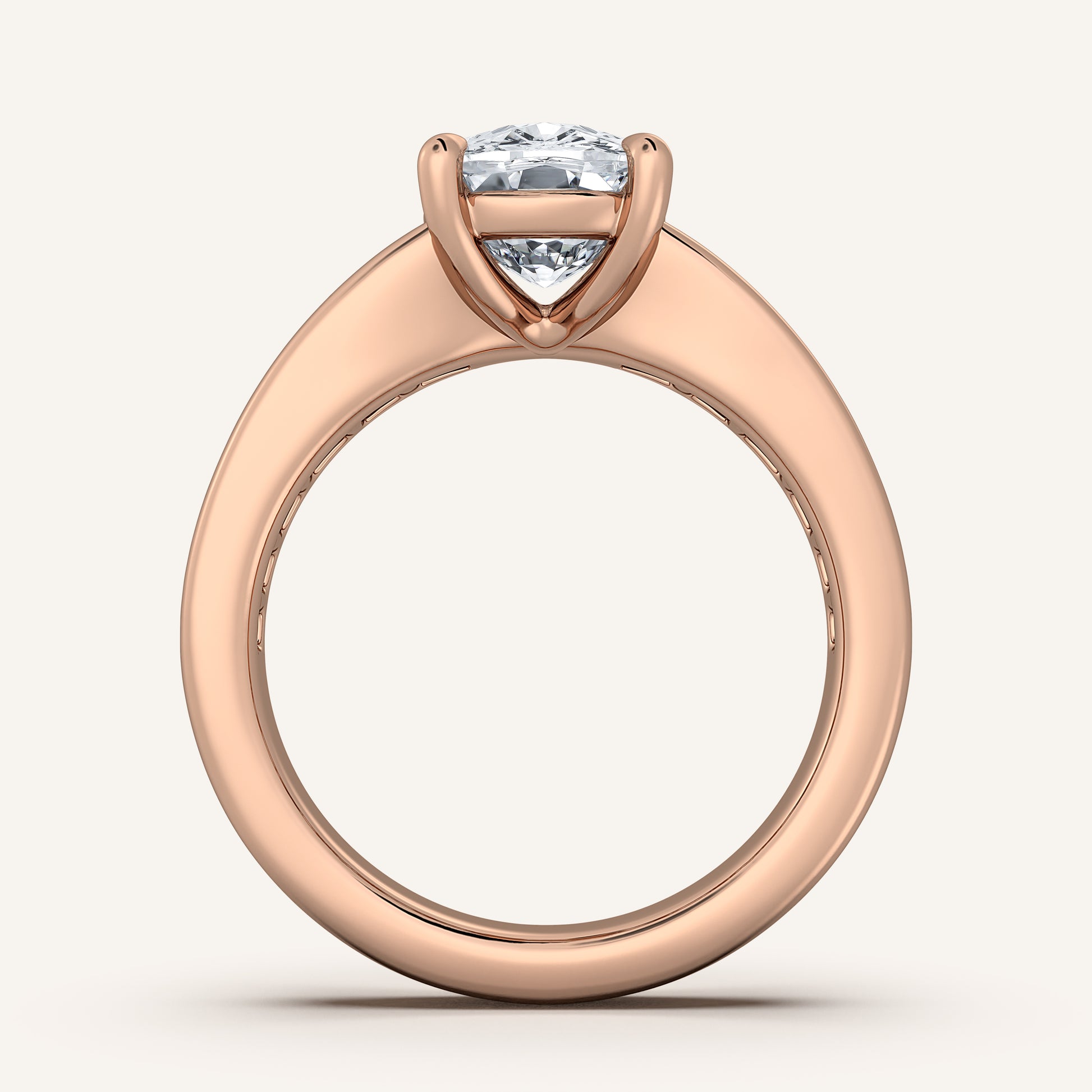 Image for Cushion Cut Art Deco Engagement Ring | 14k Rose Gold