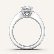 Image for Cushion Cut Art Deco Engagement Ring | 18k White Gold