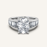 Image for Cushion Cut Art Deco Engagement Ring | 18k White Gold