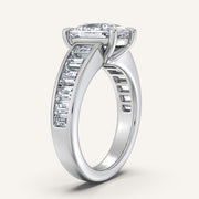 Image for Cushion Cut Art Deco Engagement Ring | 18k White Gold