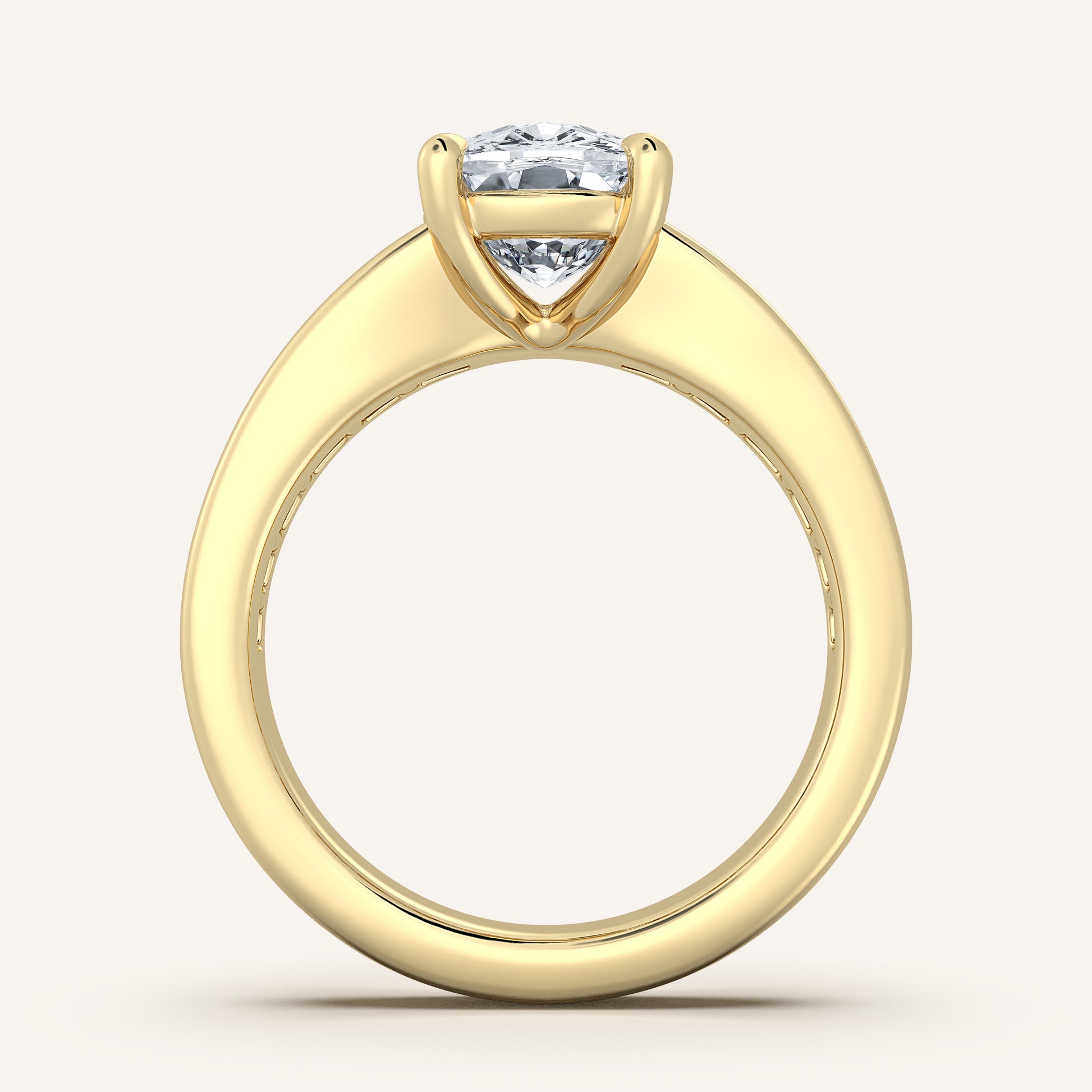 Image for Cushion Cut Art Deco Engagement Ring | 14k Yellow Gold