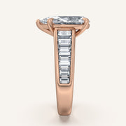 Image for Pear Shape Art Deco Engagement Ring | 18k Rose Gold