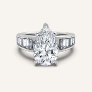 Image for Pear Shape Art Deco Engagement Ring | 18k White Gold