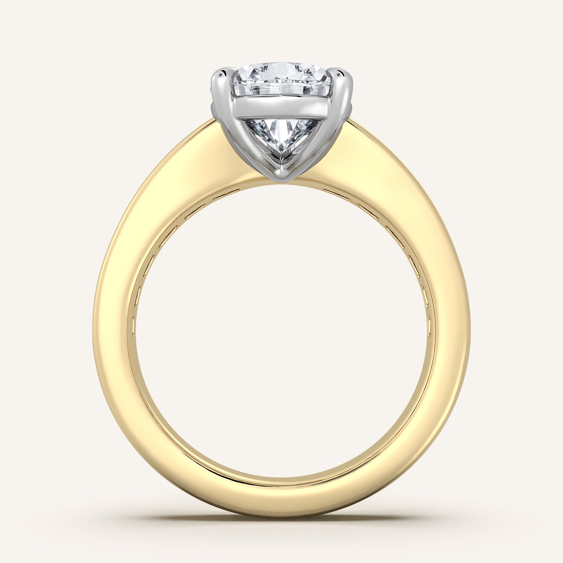 Image for Pear Shape Art Deco Engagement Ring | 14k Two Tone
