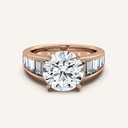 Image for Round Art Deco Engagement Ring | 18k Rose Gold