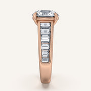 Image for Round Art Deco Engagement Ring | 14k Rose Gold