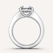 Image for Round Art Deco Engagement Ring | 18k White Gold